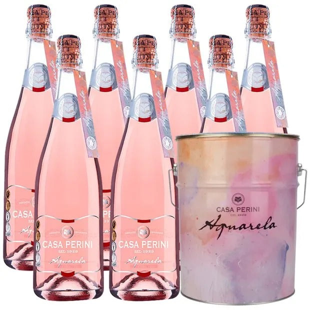 Balde 7 Unidades Espumante Casa Perini - Brut Rose 750mL.