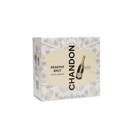 Kit Celebração - 6 Unidades Espumante Chandon Réserve Brut 750ML.
