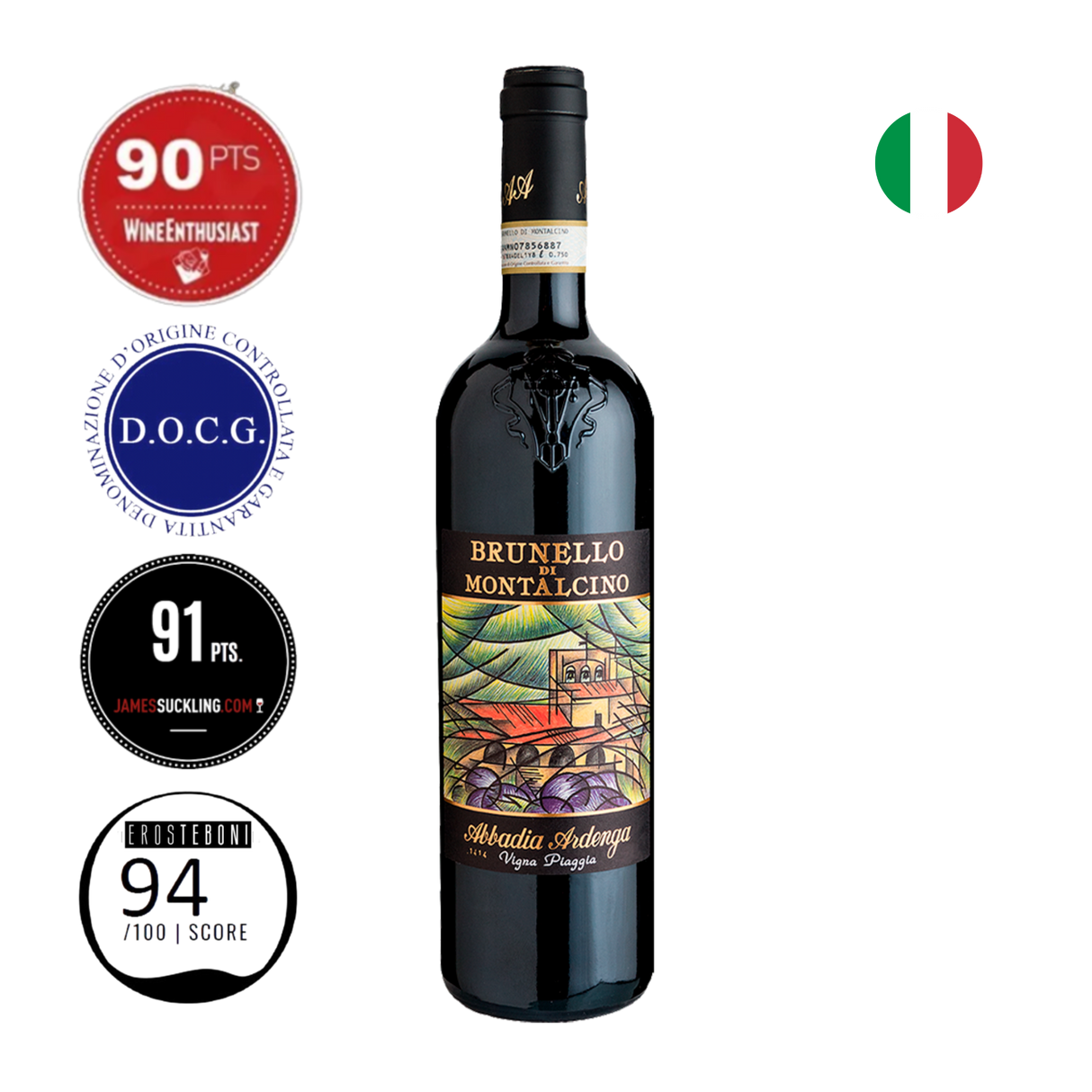 Abbadia Ardenga Vinho Brunello di Montalcino Vigna Piaggia 2018
