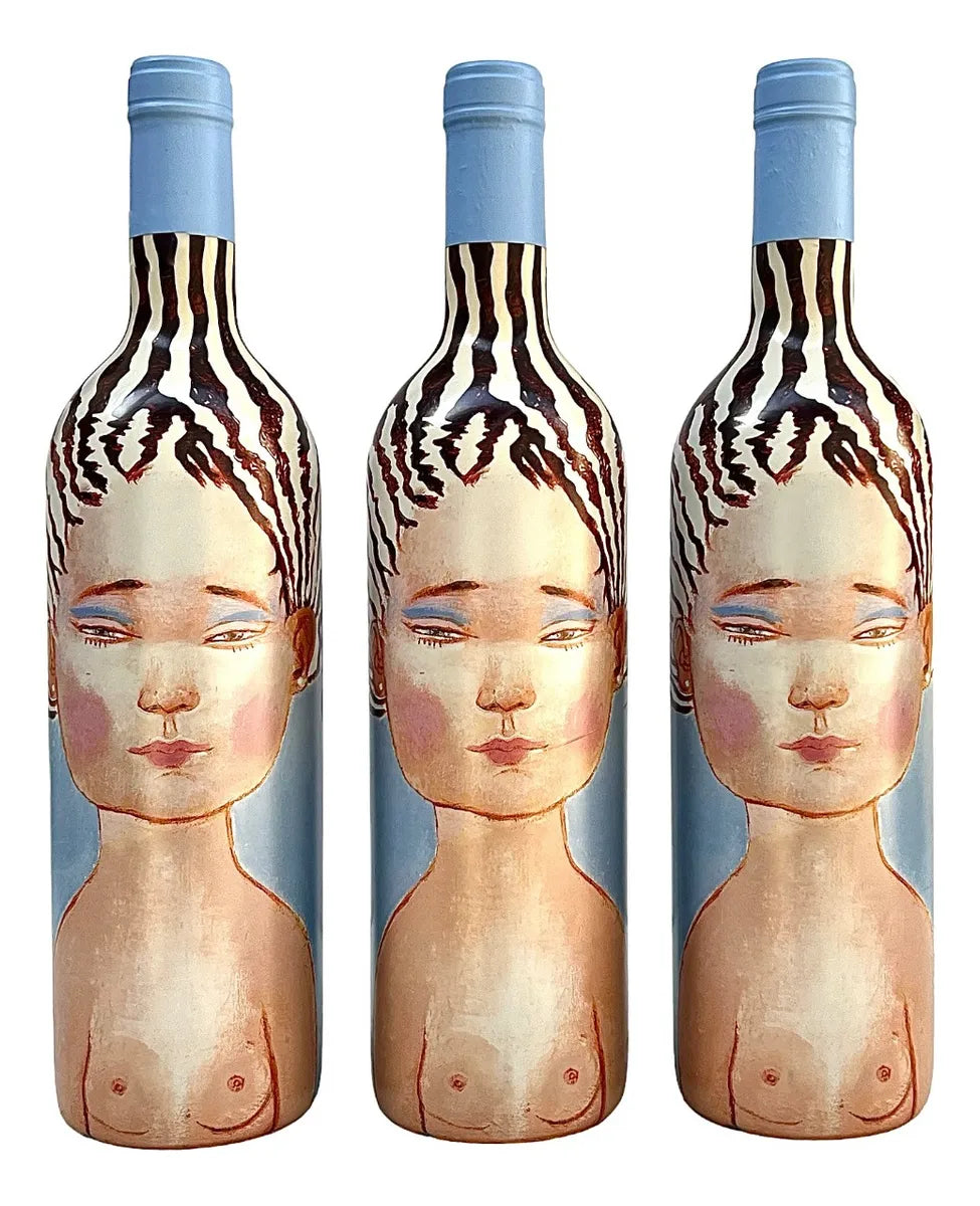 Kit 3 Unidades Vinhos Fino Tinto Chileno - La Piu Belle 750ml.