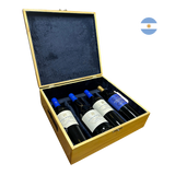 Kit Caixa de Madeira com 4 Vinhos Alma Austral