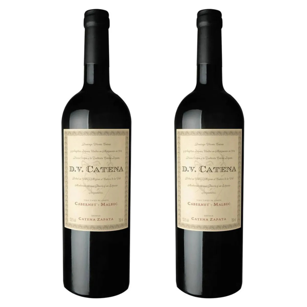 Kit 2 Vinhos Argentinos - D.V Catena Malbec 750 mL + Winepopper.