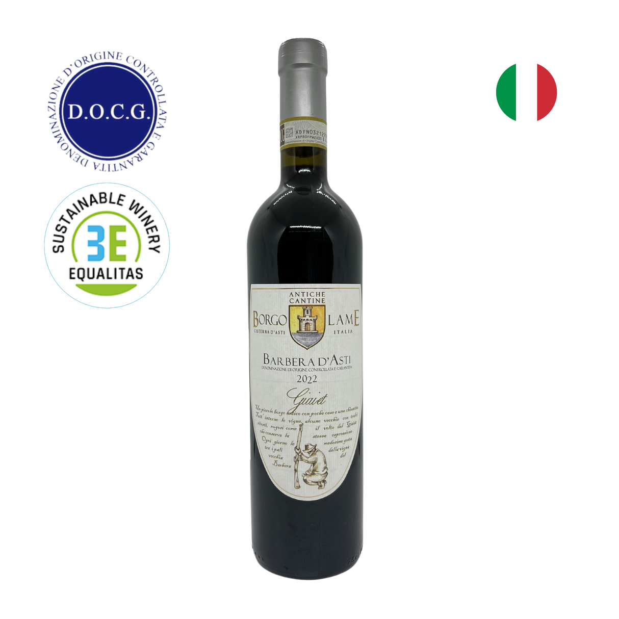 Borgo Lame Vinho Barbera D’Asti DOCG Giaiet