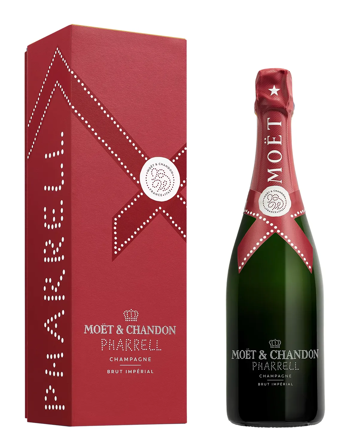 Kit 3 Unidades Champagne MOET & CHANDON x PHARRELL WILLIAMS EDIÇÃO LIMITADA - BRUT 750ML.