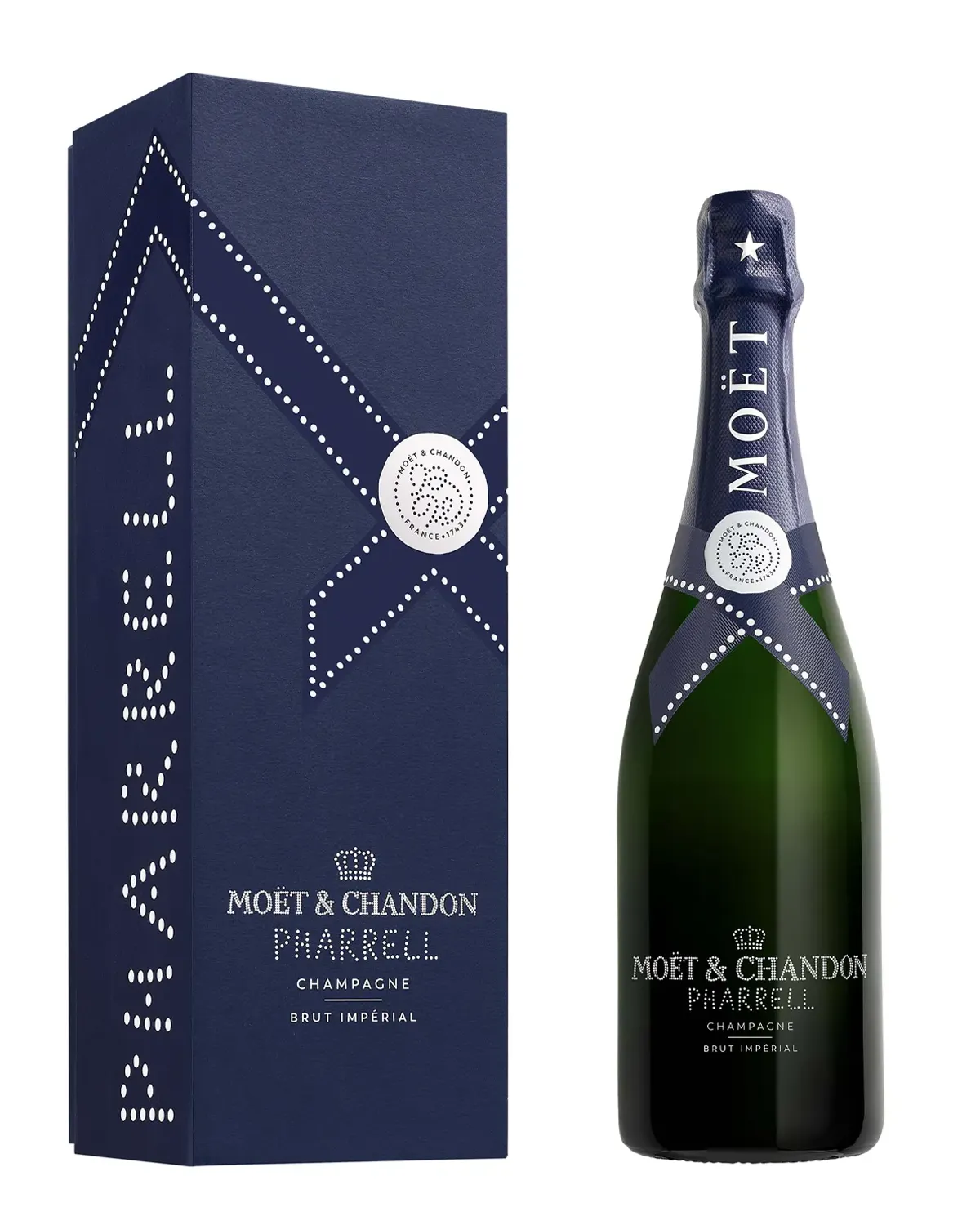 Kit 3 Unidades Champagne MOET & CHANDON x PHARRELL WILLIAMS EDIÇÃO LIMITADA - BRUT 750ML.